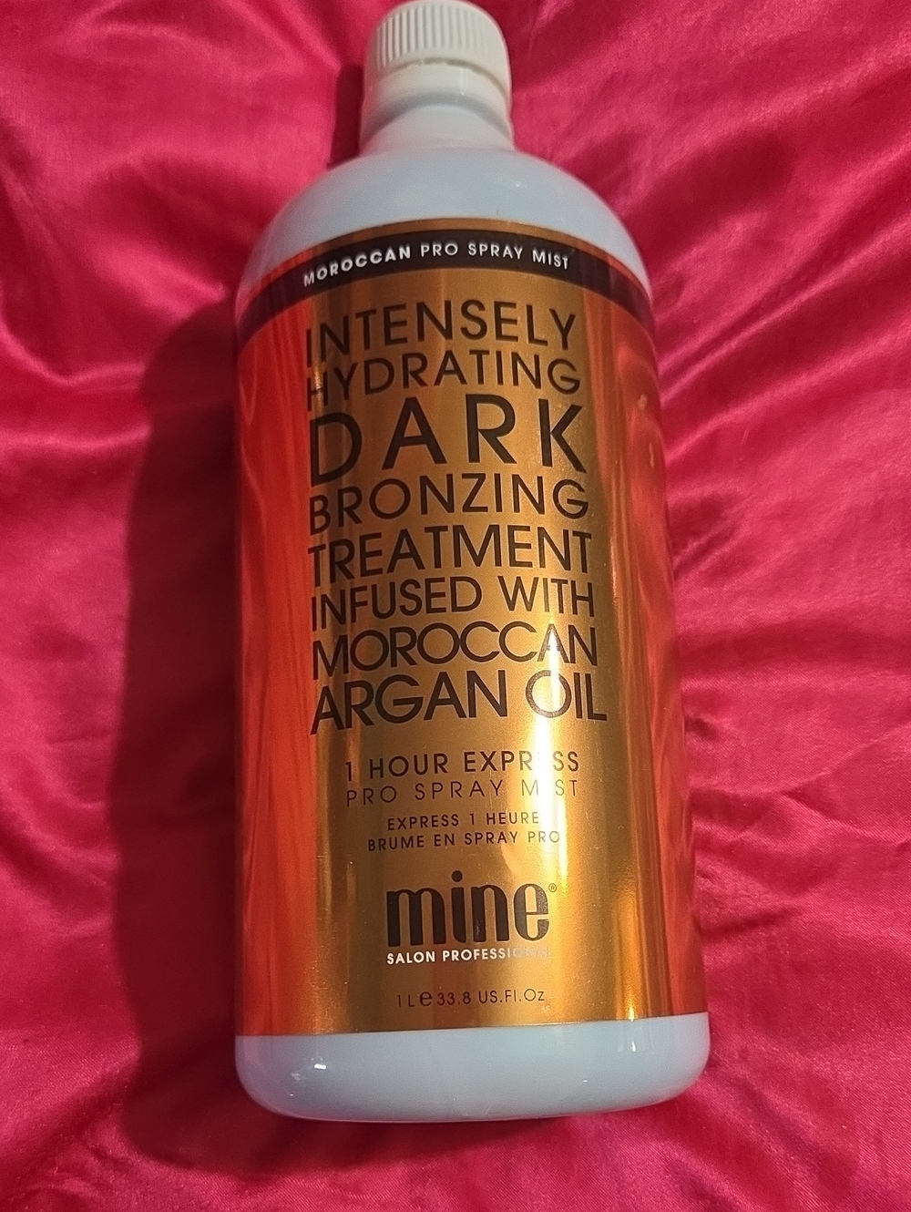 Mine Tan Dark Bronzing Spray Tan Treatment Spray Infused With Argan Oik Spray